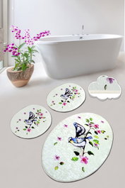 Mijölnir Bird Nest Juego de alfombrillas de baño Multicolor